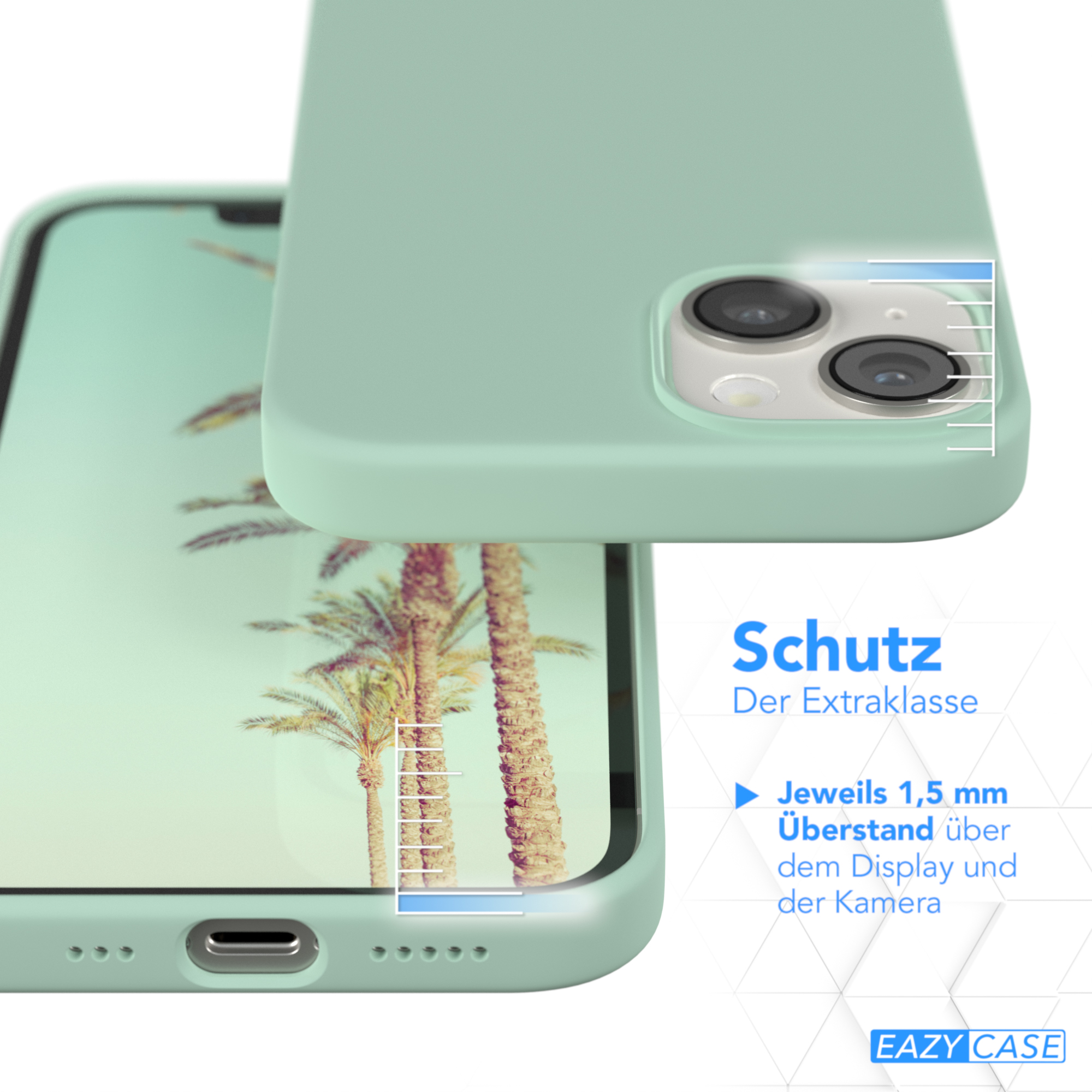 Silikon Grün iPhone Mint Apple, CASE Backcover, EAZY Premium 14, Handycase,