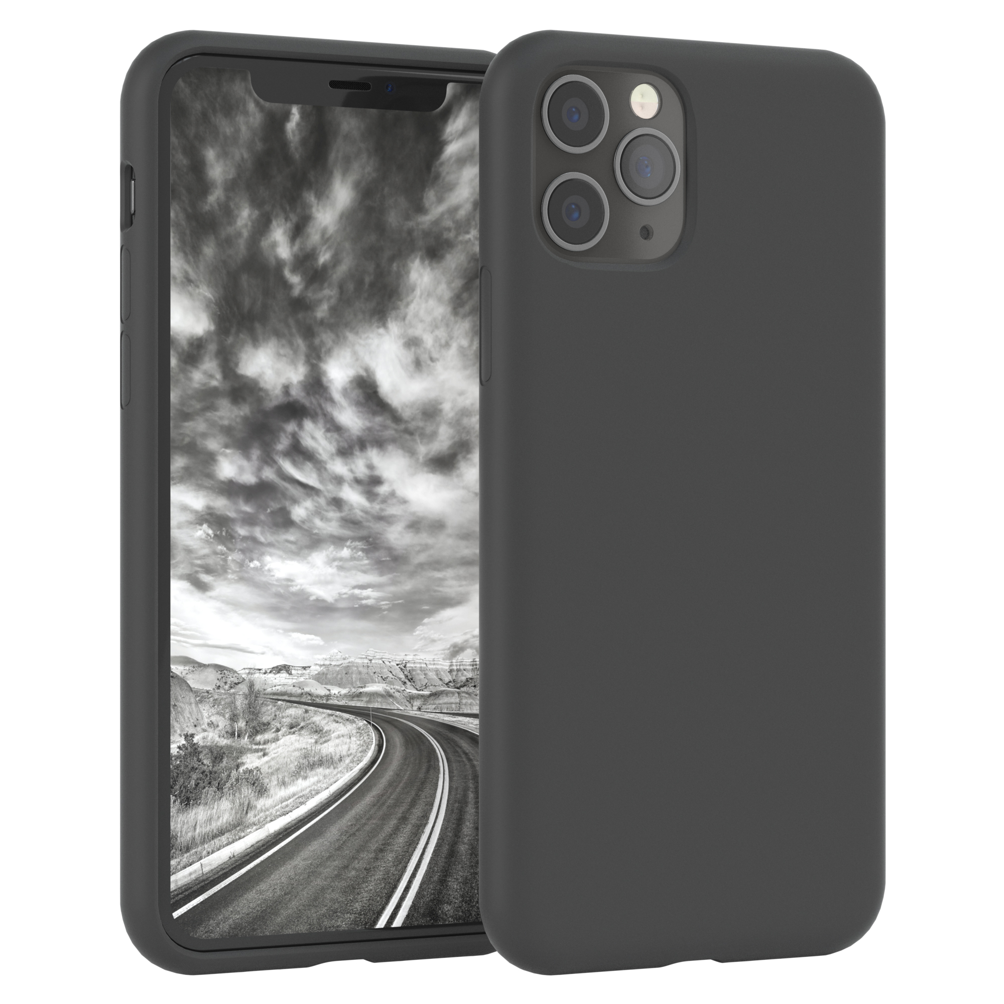 EAZY CASE Apple, Premium iPhone 11 Anthrazit Silikon Pro, Backcover, Grau Handycase