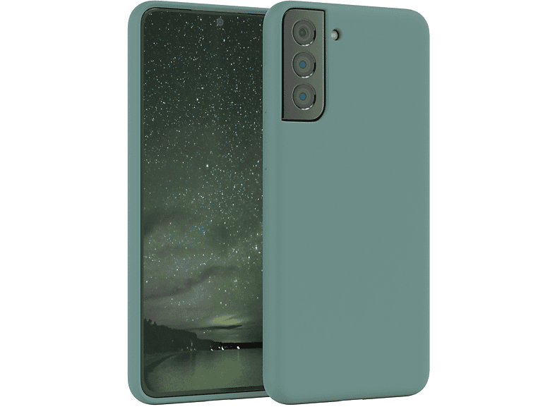 Grün 5G, Nachtgrün Plus Handycase, Silikon CASE Galaxy EAZY S21 Backcover, Samsung, Premium /
