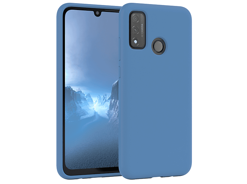 Premium Handycase, Huawei, Backcover, Smart P (2020), Blau EAZY Silikon CASE