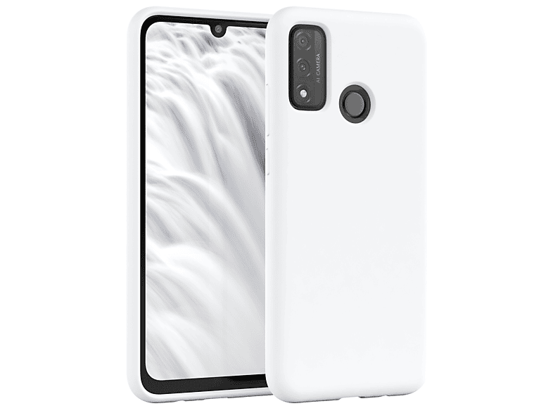 EAZY CASE Premium Silikon Handycase, Weiß Smart Huawei, P Backcover, (2020)