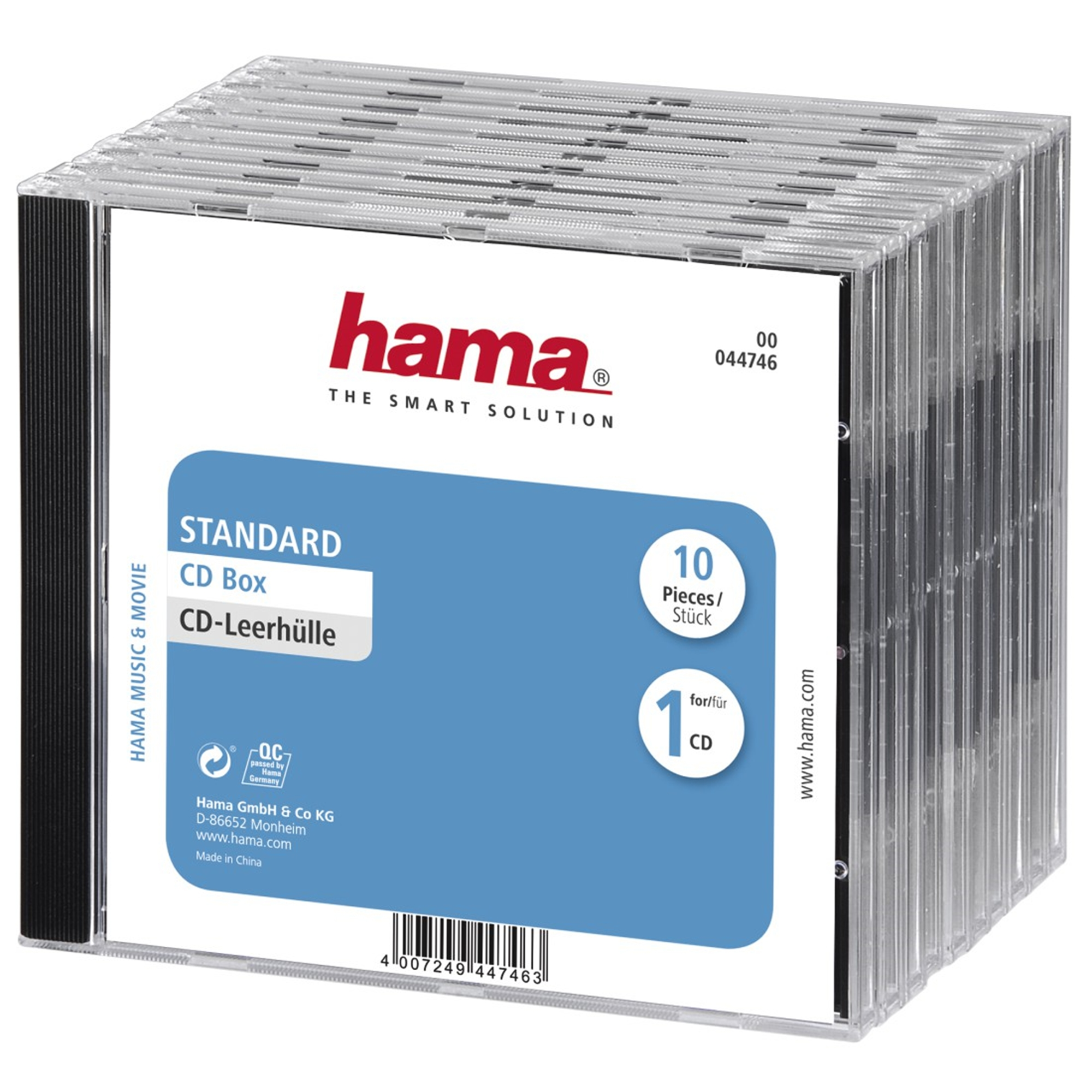 HAMA - Schwarz CD 10er Pack Leerhüllen