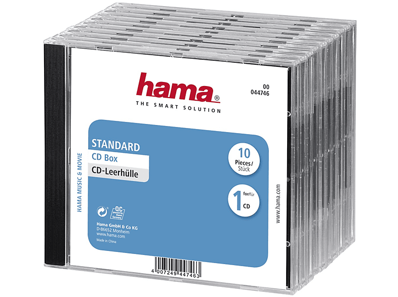 HAMA - Schwarz CD 10er Pack Leerhüllen