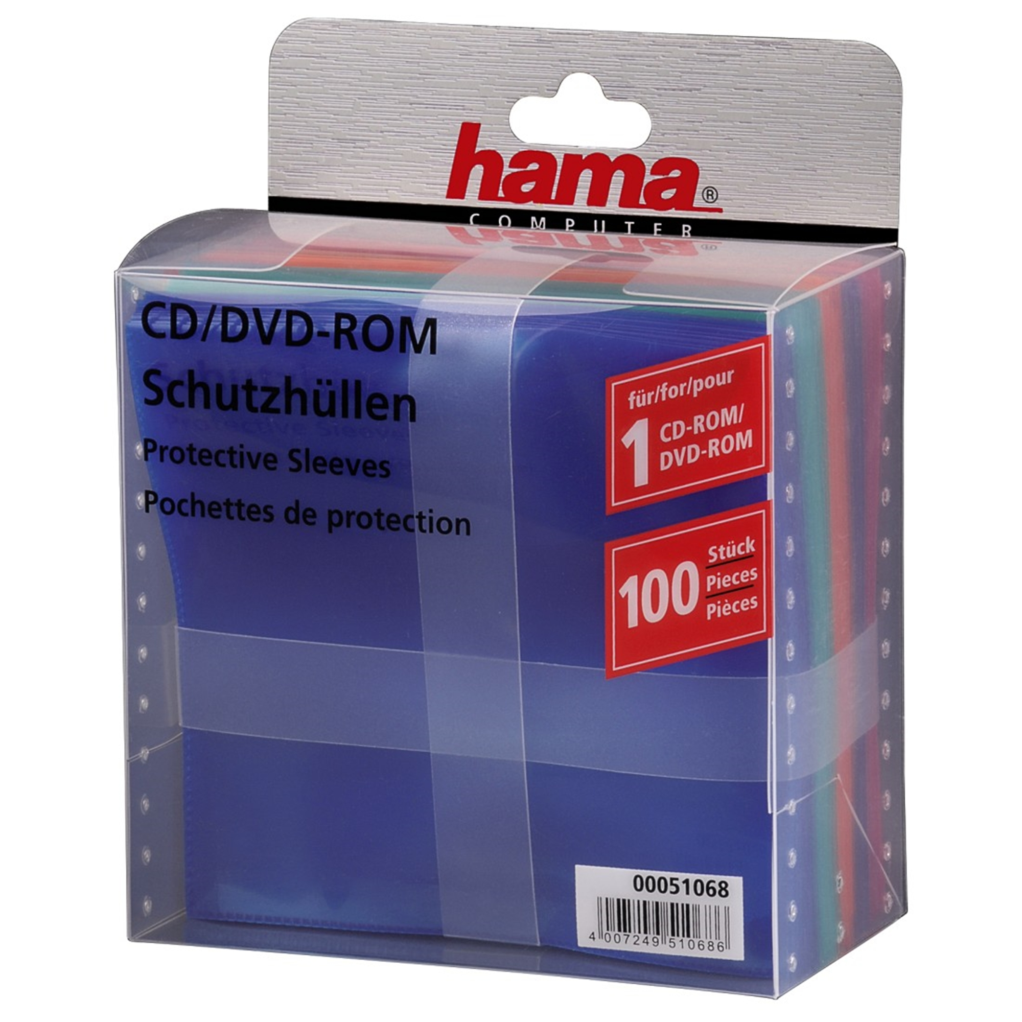HAMA 100er - Pack Leerhüllen Blau CD