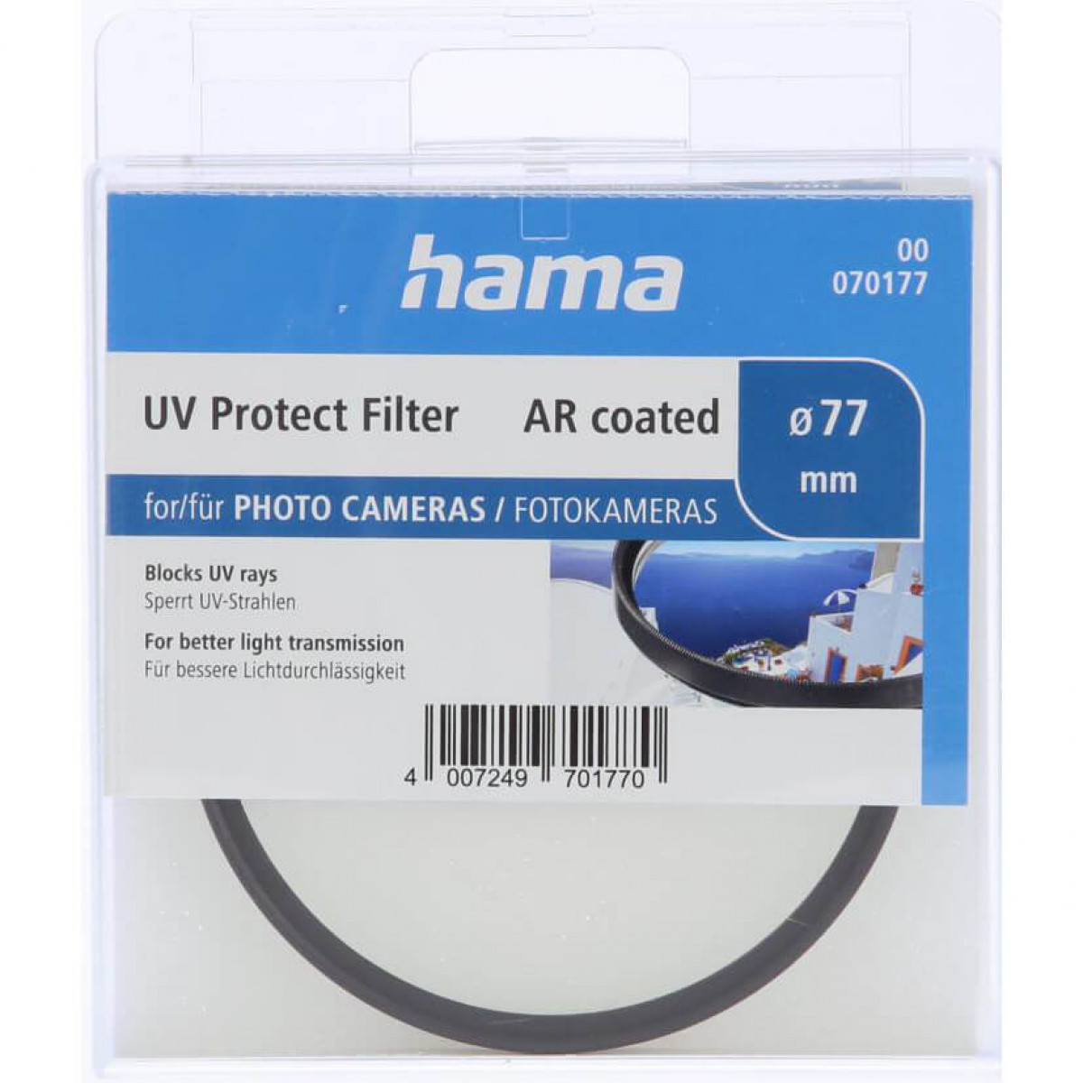 mm AR 77,0 77 mm HAMA UV-Filter coated,