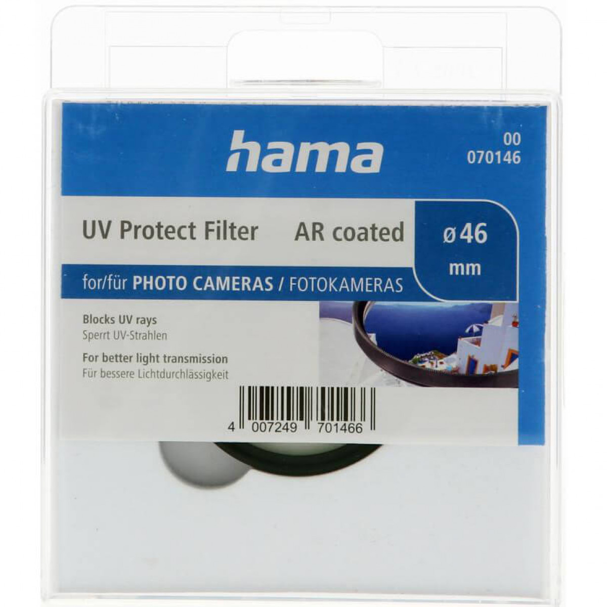 mm UV-Filter 46 46,0 AR coated, HAMA mm