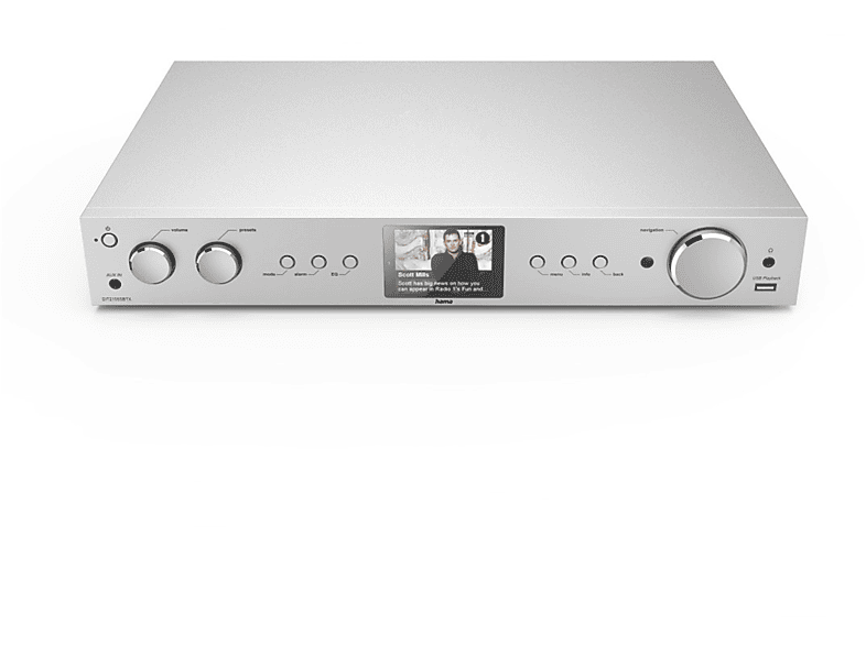 HAMA DIT2105SBTX Radio, Bluetooth, Silber SATURN
