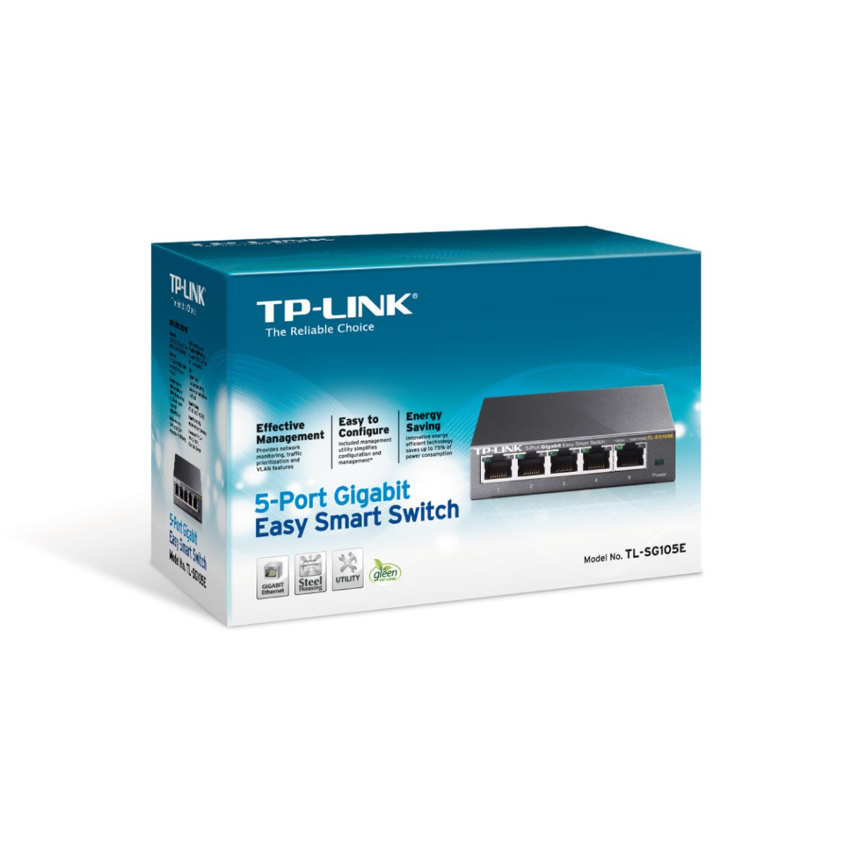 TP-LINK TP-LINK TL-SG105E Switch Pro Switch 5 5-Port-Gigabit-Unmanaged