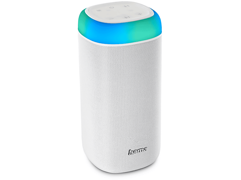 HAMA Shine 2.0 Bluetooth Lautsprecher, Weiß | MediaMarkt | Lautsprecher