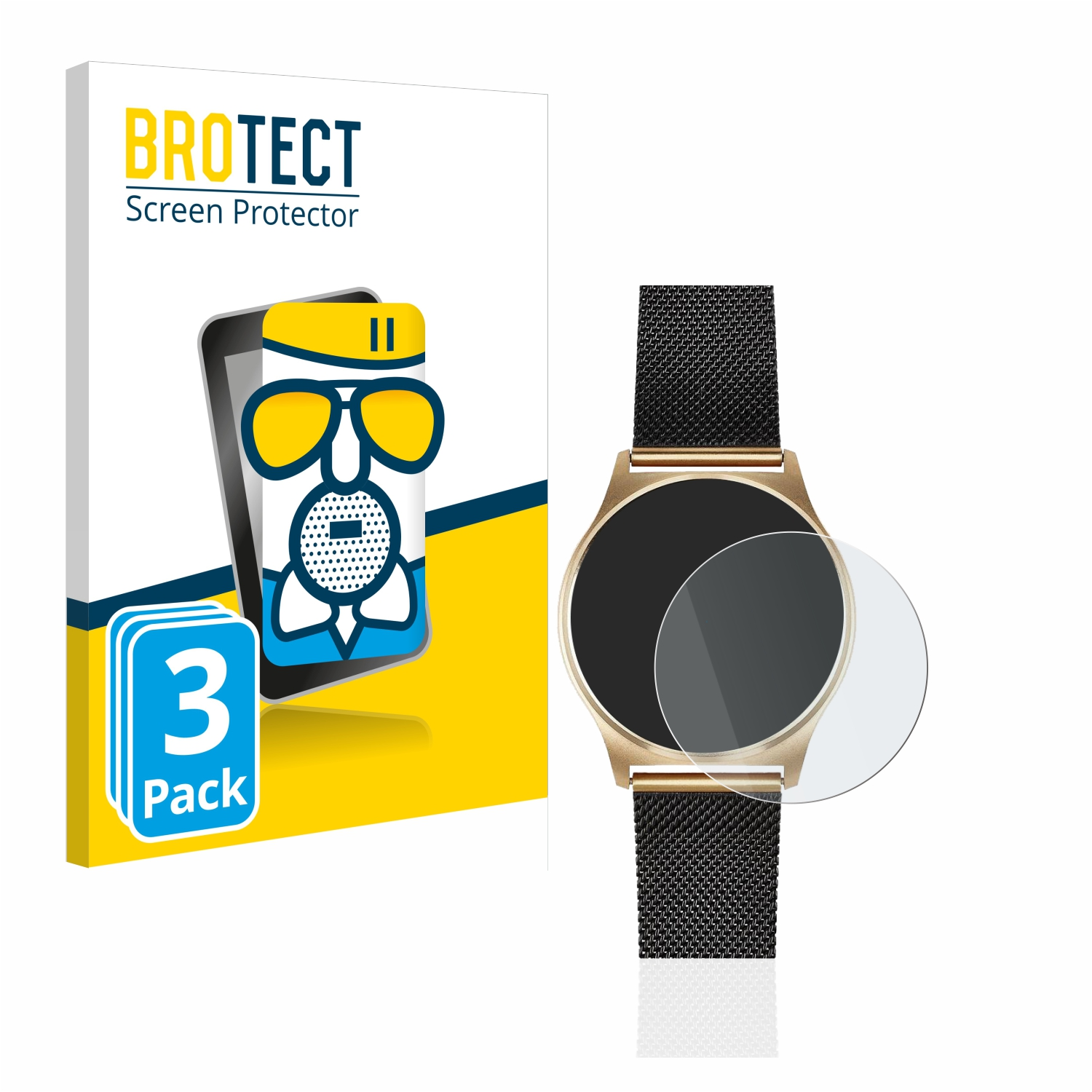 BROTECT 3x Airglass matte Schutzfolie(für Joli Pro) Xlyne X-Watch XW
