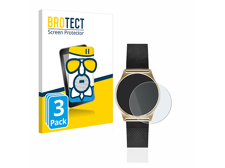 BROTECT 3x Airglass matte Schutzfolie(für Xlyne X-Watch Joli XW Pro)