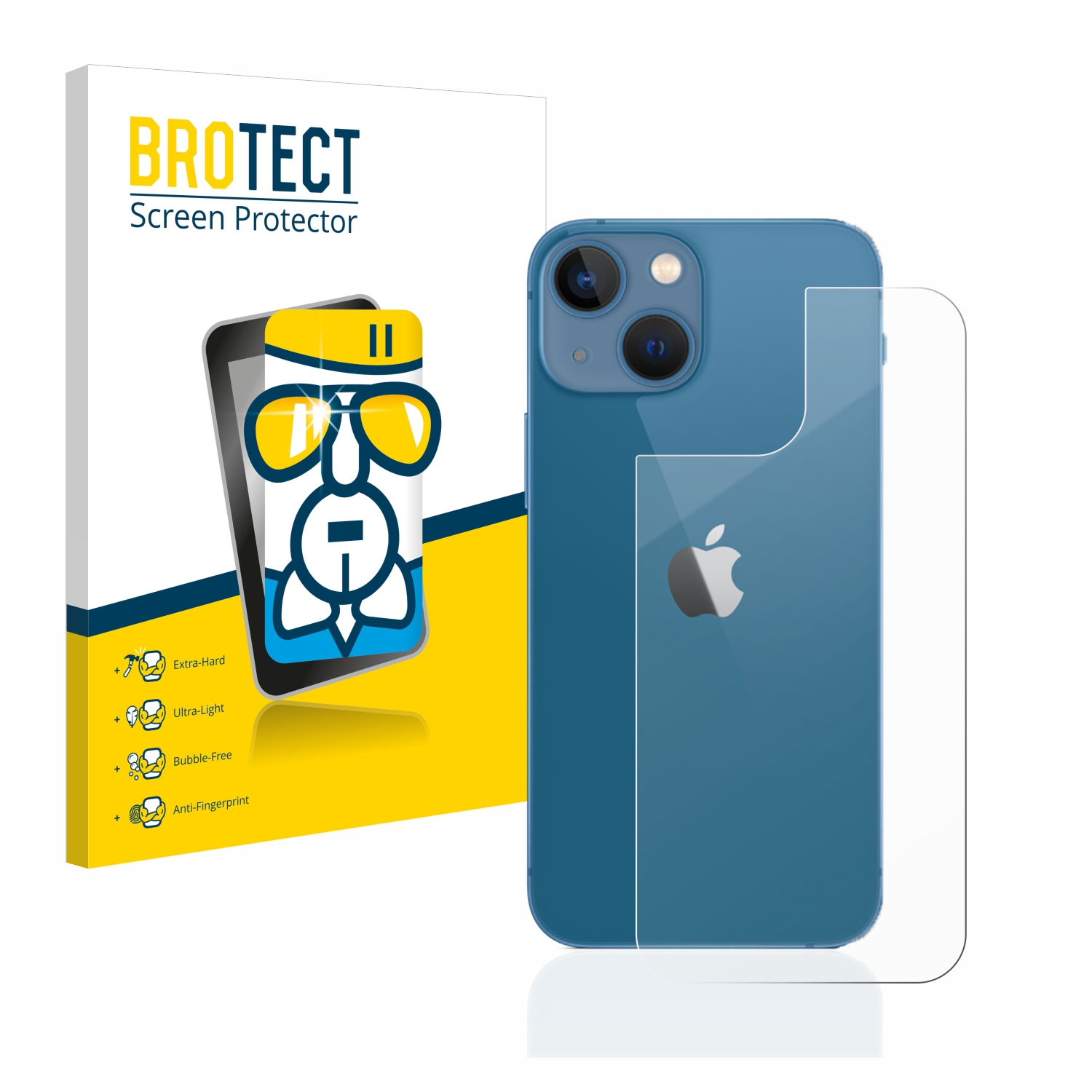 Schutzfolie(für Apple klare Airglass iPhone 13 mini) BROTECT