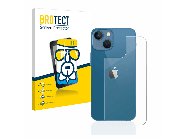 BROTECT Airglass klare mini) iPhone 13 Schutzfolie(für Apple
