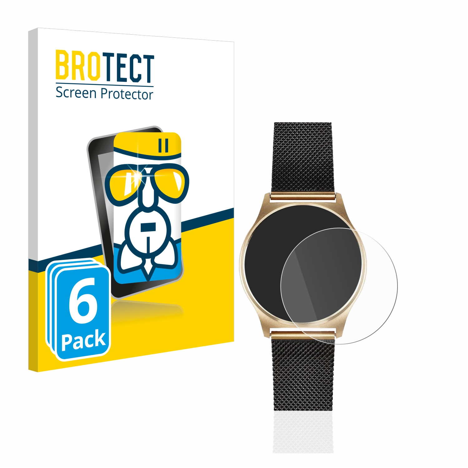 Xlyne klare XW Joli Airglass X-Watch BROTECT Schutzfolie(für Pro) 6x