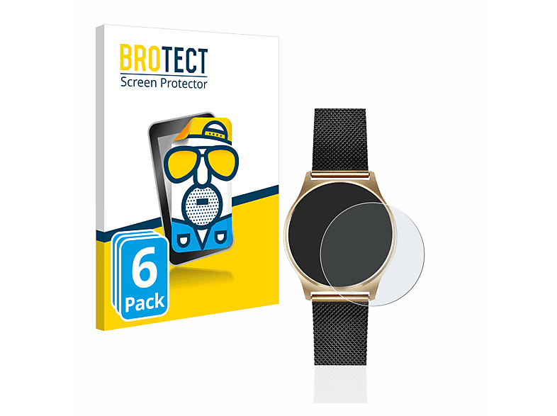 BROTECT 6x matte Pro) Schutzfolie(für Xlyne XW X-Watch Joli
