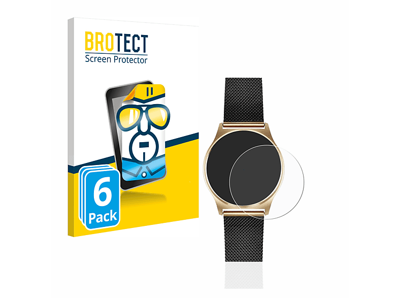 BROTECT 6x klare Schutzfolie(für Xlyne X-Watch Joli XW Pro) | Smartwatch Schutzfolien & Gläser