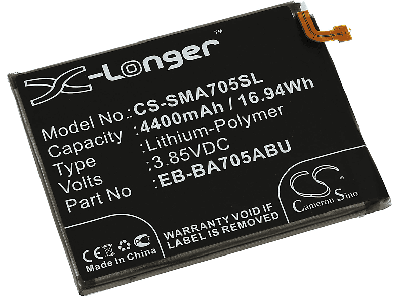 Renner POWERY Akku für Samsung SM-A705 Akku, 3.85 4400mAh Volt, Li-Polymer