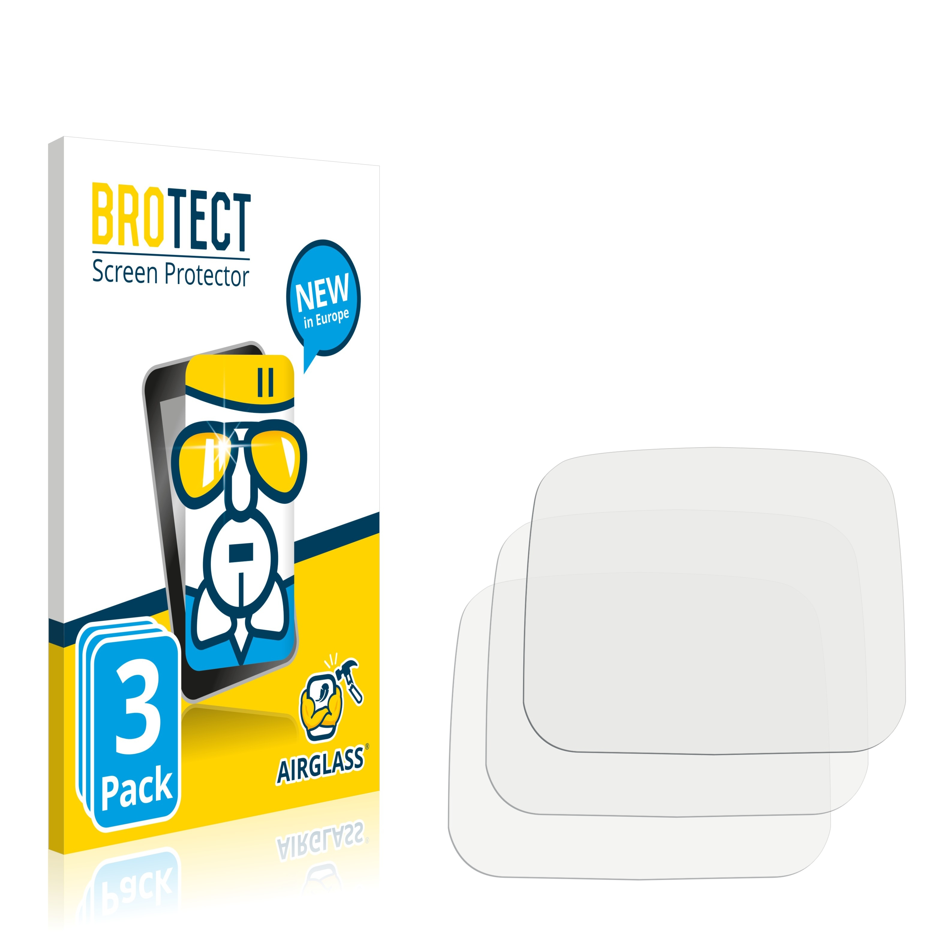 BROTECT 3x klare Ancel Schutzfolie(für Airglass VD 700)