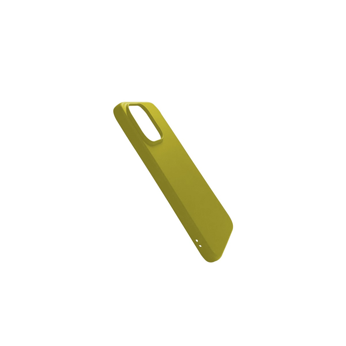 Olivgrüne Handyhülle. Einfaches, modernes Design, freigestellt.
