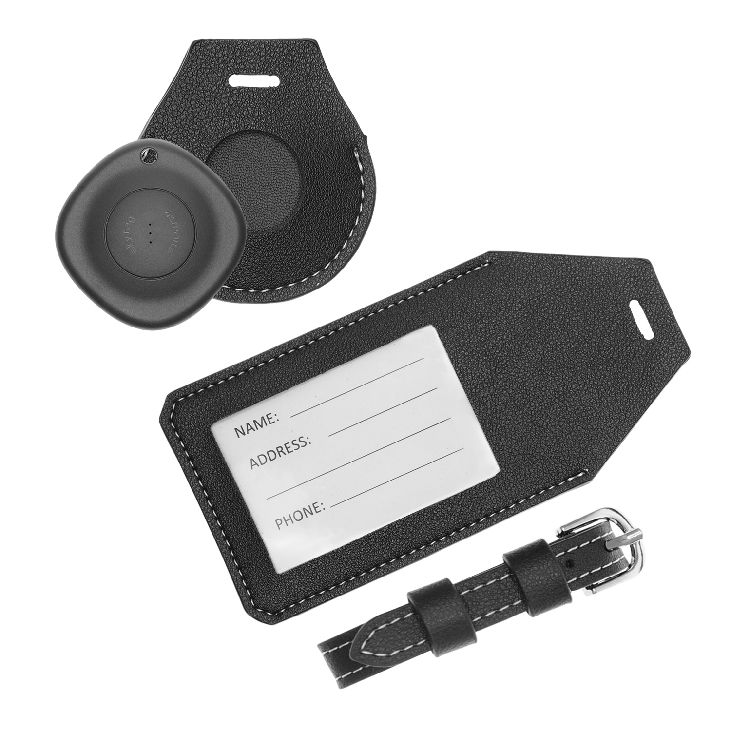 4SMARTS Standort-Finder mit Bluetooth Schwarz schwarz SkyTag Kofferanhänger Tracker
