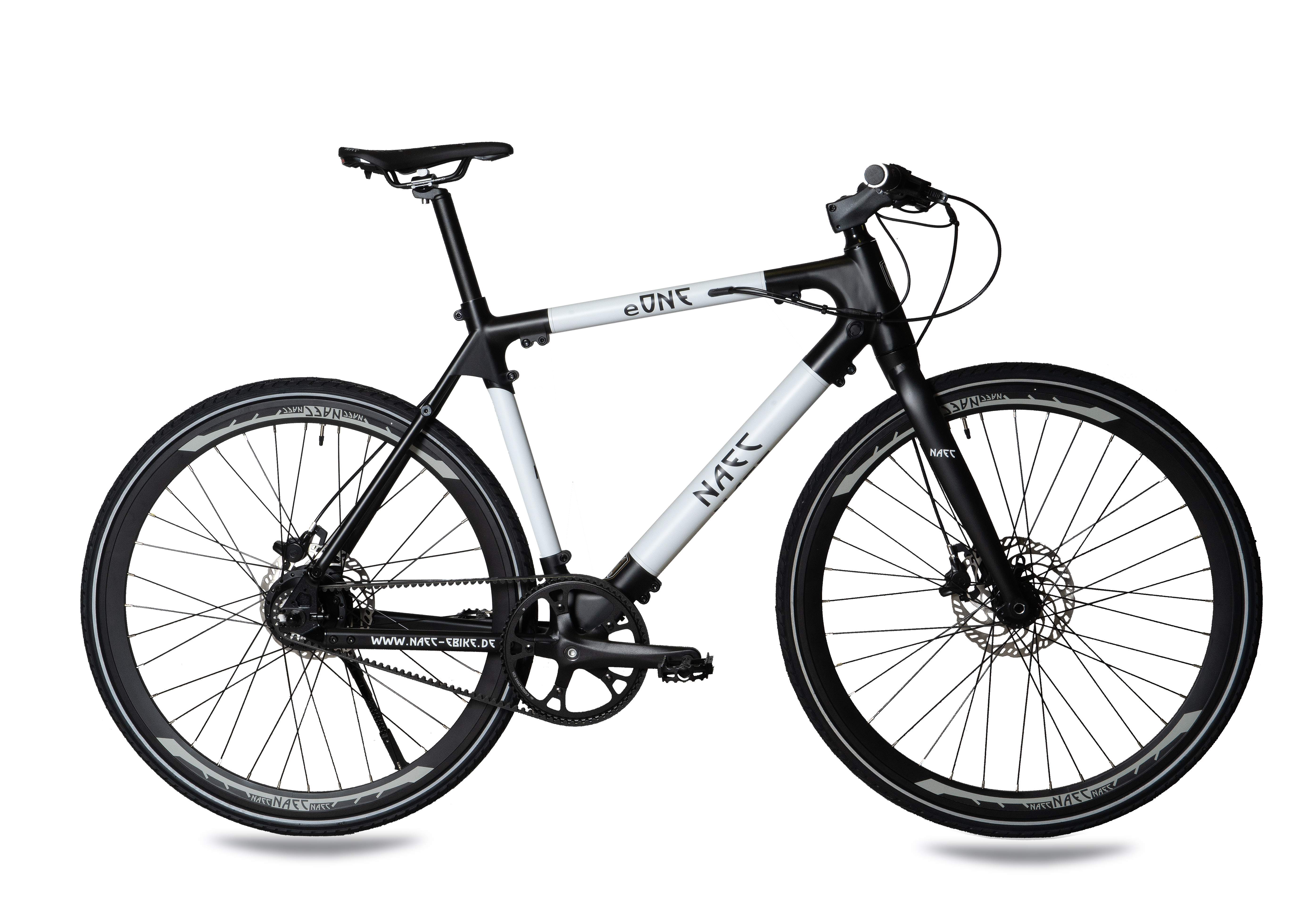 NAEC 28 Zoll Zoll, schwarz schwarz Riemenantrieb Rahmenhöhe: weiß) cm, 280, (Laufradgröße: weiß eONE Unisex-Rad, 28 Citybike Modular 53