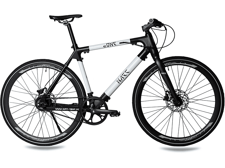NAEC 28 Zoll eONE Riemenantrieb Modular schwarz weiß Citybike (Laufradgröße: 28 Zoll, Rahmenhöhe: 53 cm, Unisex-Rad, 280, schwarz weiß)