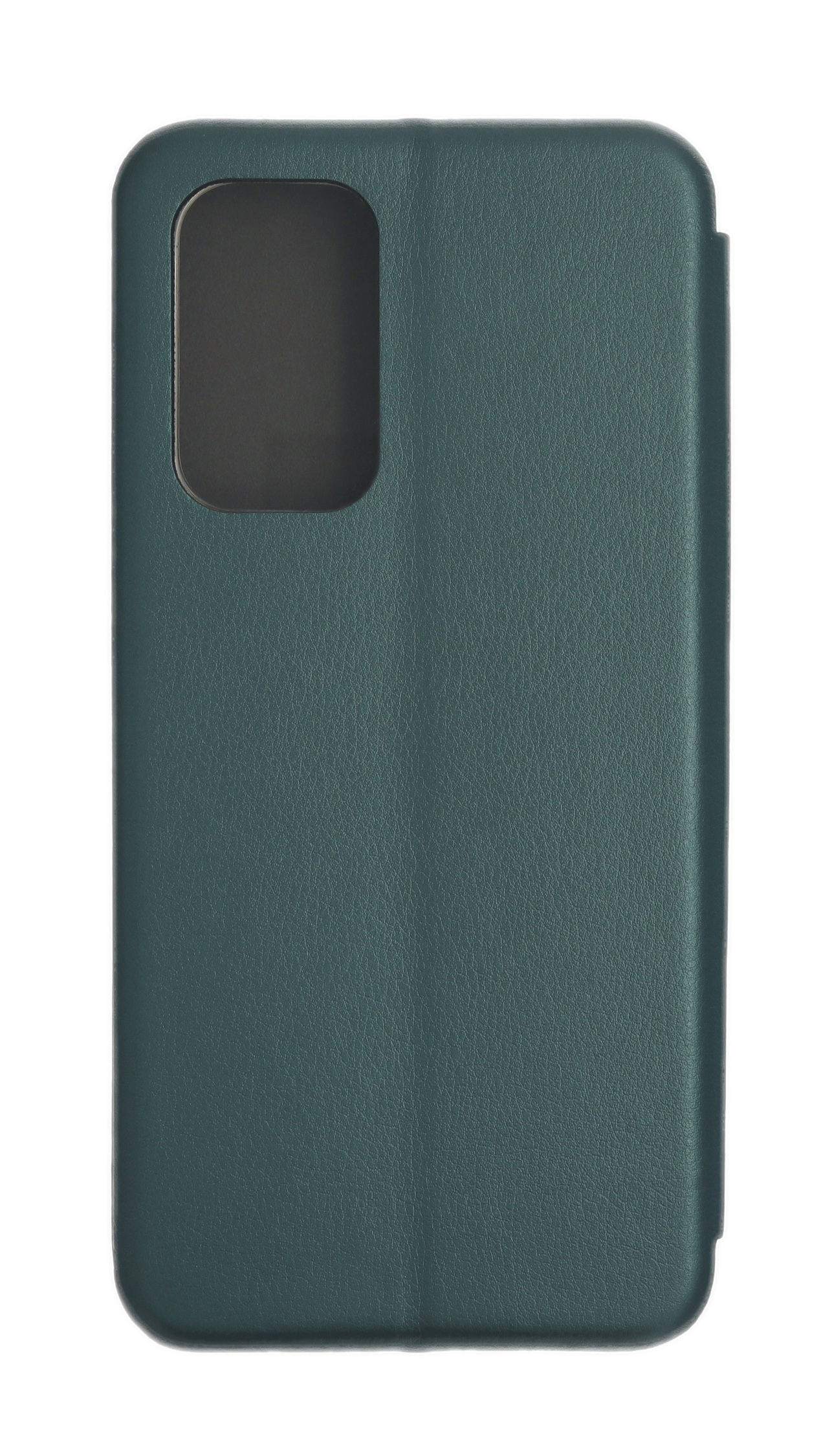 Eine teal Handyhülle mit Kameraausschnitt wird vor weißem Hintergrund gezeigt.