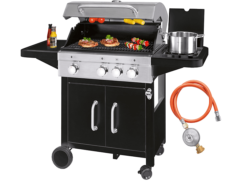 PROFICOOK PC-GG 1219 Gasgrill, Schwarz 