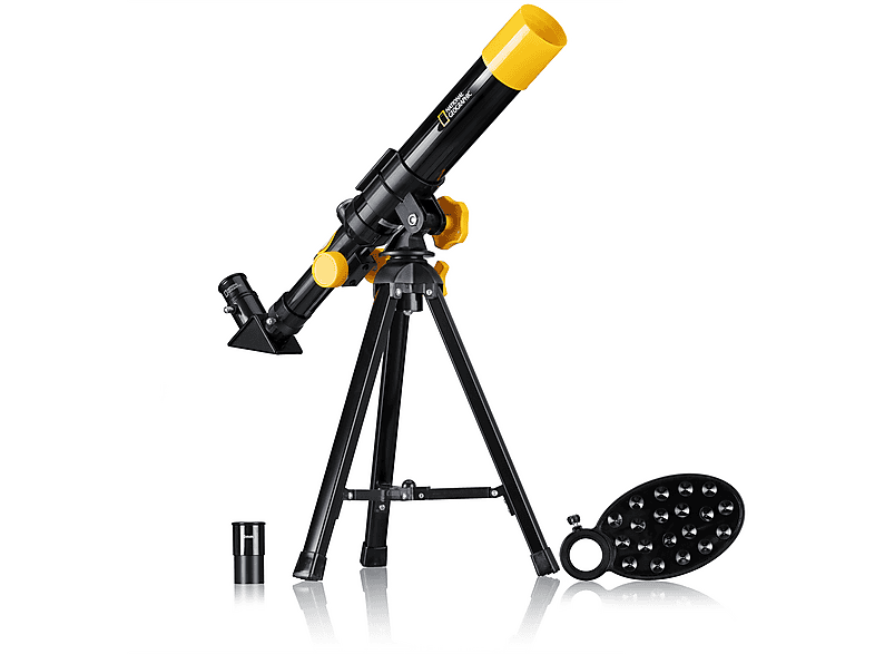 NATIONAL GEOGRAPHIC Telescopio Da Tavolo 40/400 Per Bambini | Montatura AZ, 2 Oculari, Bussola E Supporto Smartphone