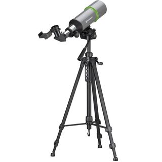 Telescopio con mochila y soporte de smartphone - BRESSER NightExplorer 80/400