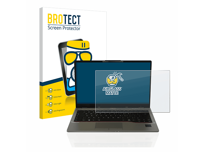 BROTECT Airglass U7412) matte Fujitsu Lifebook Schutzfolie(für