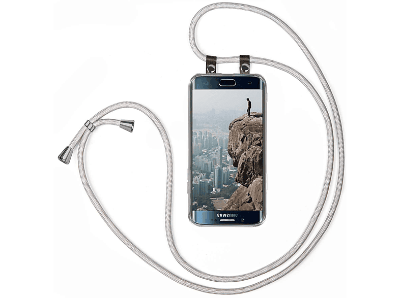 Handykette, S6 MOEX Galaxy Hellgrau Samsung, Backcover, Edge,