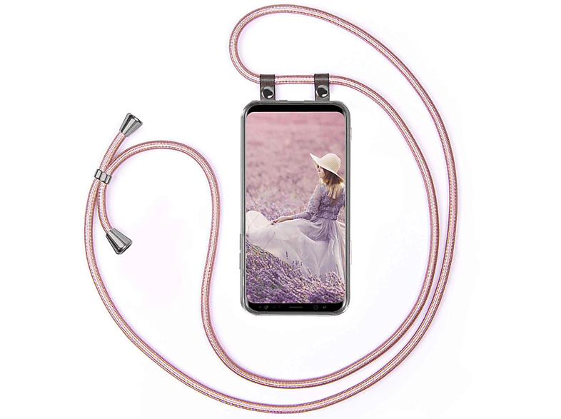 MOEX Handykette, Backcover, Samsung, Galaxy S8, Rose Gold