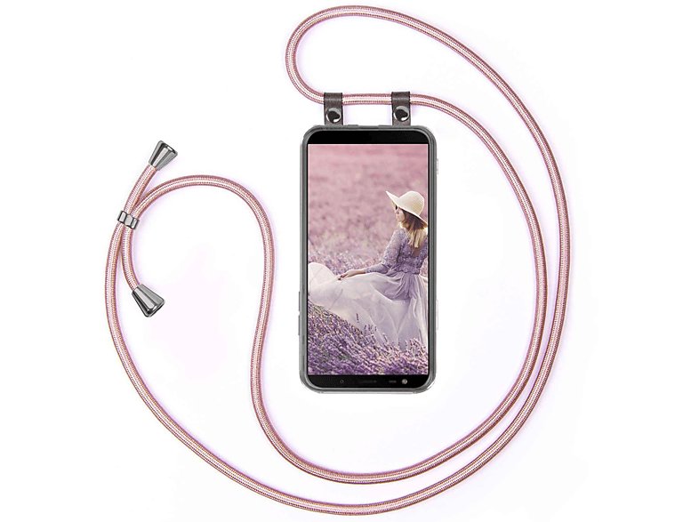 Samsung, (2018), Rose Backcover, Galaxy Gold MOEX J6 Handykette,