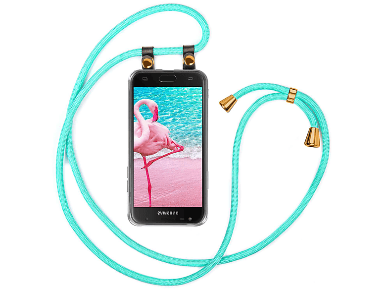 Backcover, Galaxy J3 MOEX Samsung, (2017), Handykette, Mint Türkis