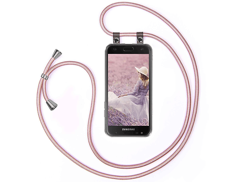 Gold MOEX Rose Galaxy (2017), Backcover, Handykette, Samsung, J3