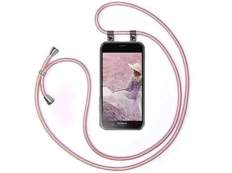MOEX Handykette, Backcover, Sony, Xperia XZ1 Compact, Rose Gold