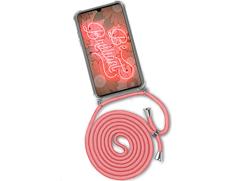 ONEFLOW Twist Case, Backcover, Huawei, Y5 (2019), Kooky Flamingo (Silber)