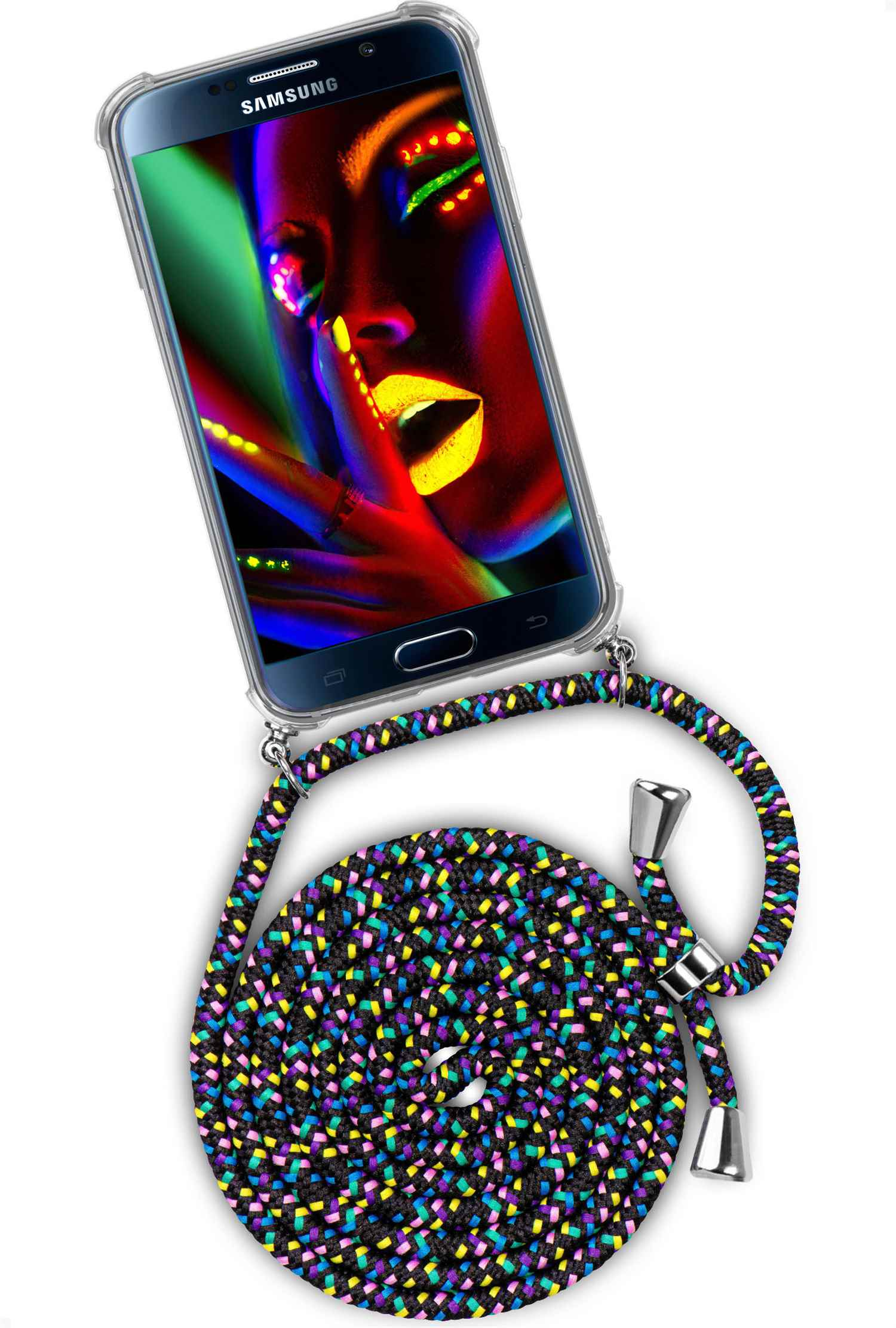 Night (Silber) Fever Galaxy Twist Case, Samsung, Backcover, S6, ONEFLOW