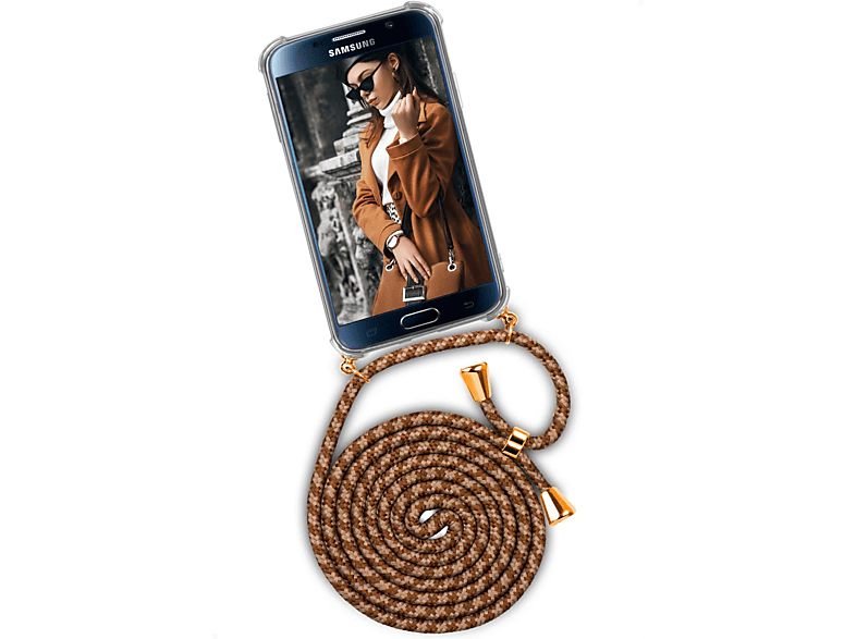 ONEFLOW Twist Case, Paris Galaxy 1896 S6, Backcover, (Gold) Samsung
