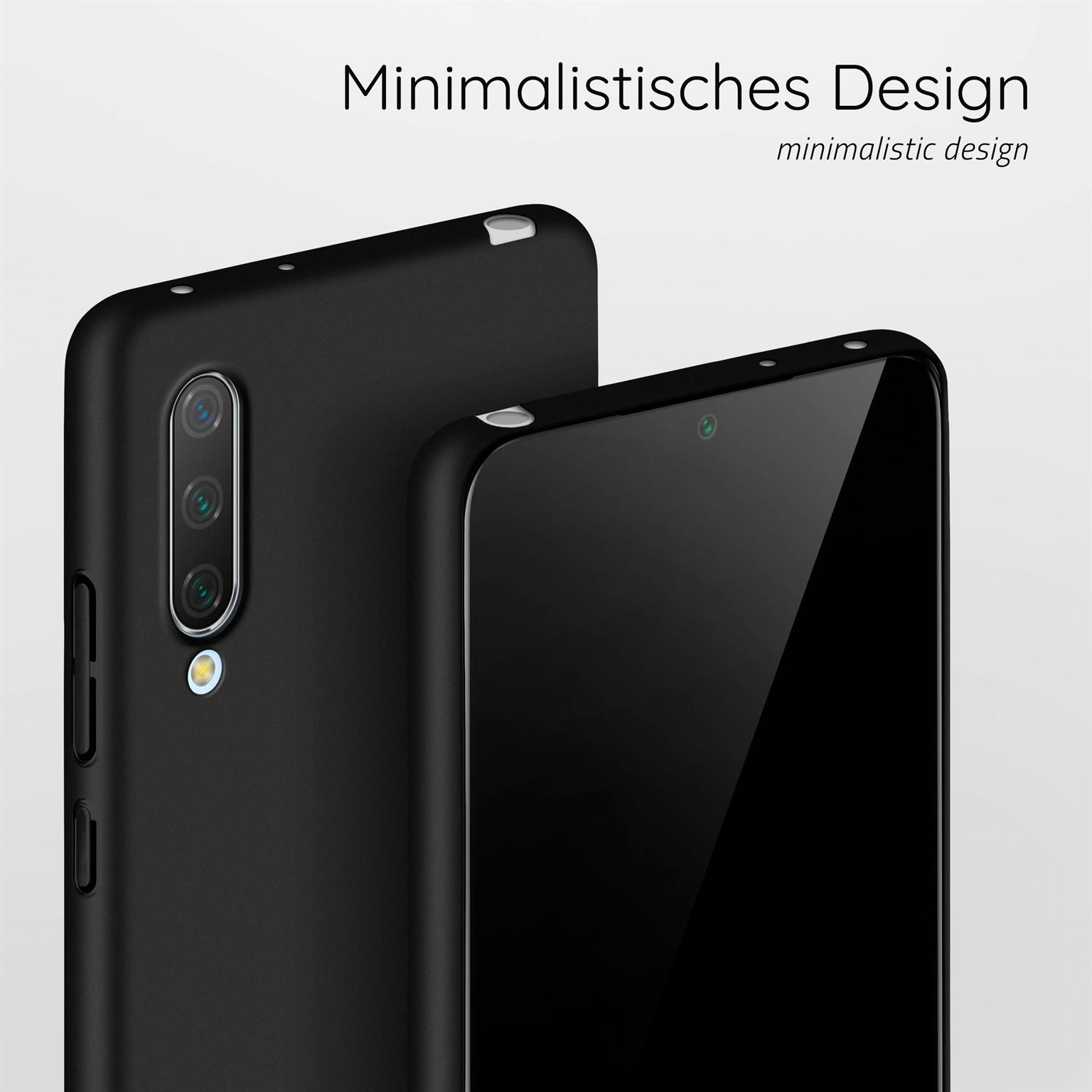 Schwarze Handyhüllen, minimalistisches Design.