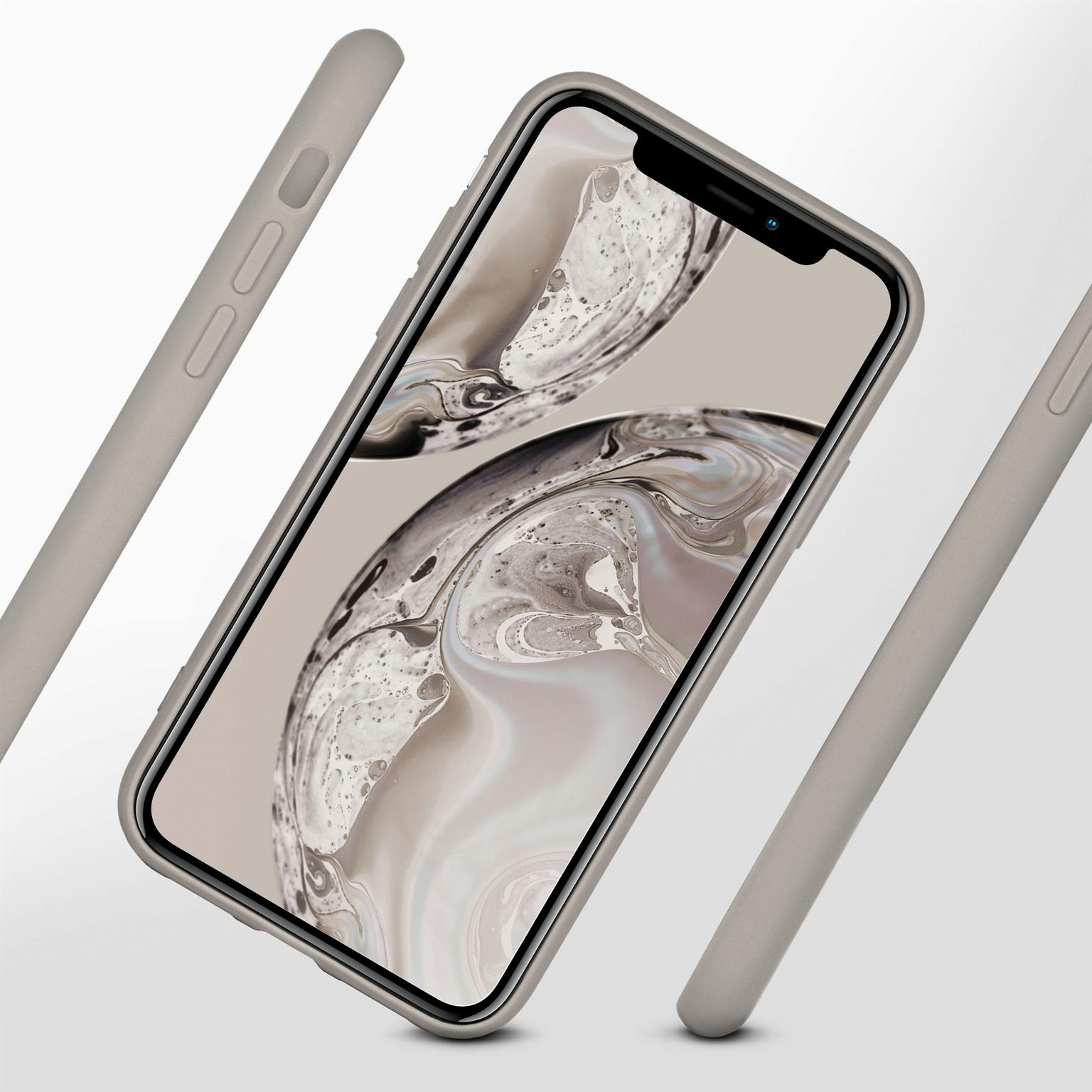 Handyhülle mit Telefon und zwei Teilen derselben Hülle.