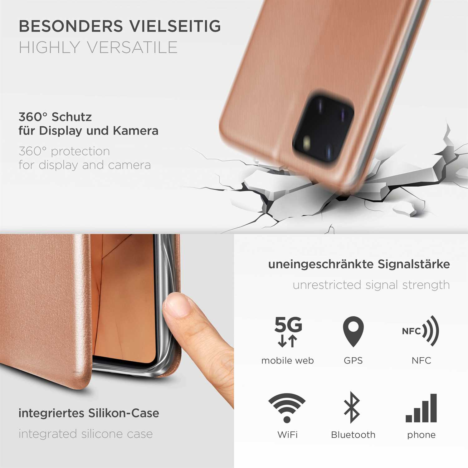Seasons ONEFLOW - Lite, 10 Samsung, Case, Galaxy Rosé Flip Note Cover, Business