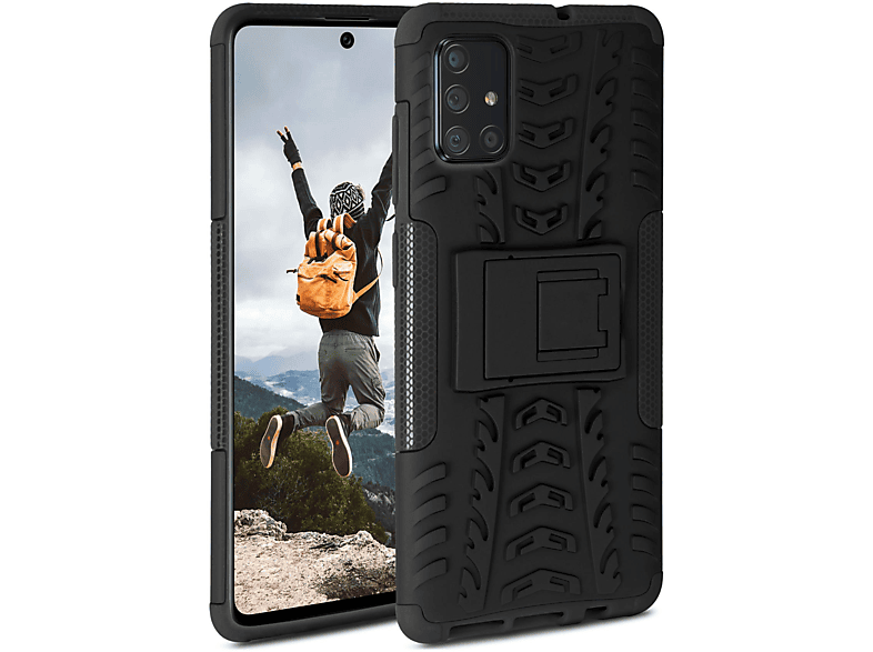 ONEFLOW Tank Case, Backcover, Samsung, Galaxy A71, Obsidian