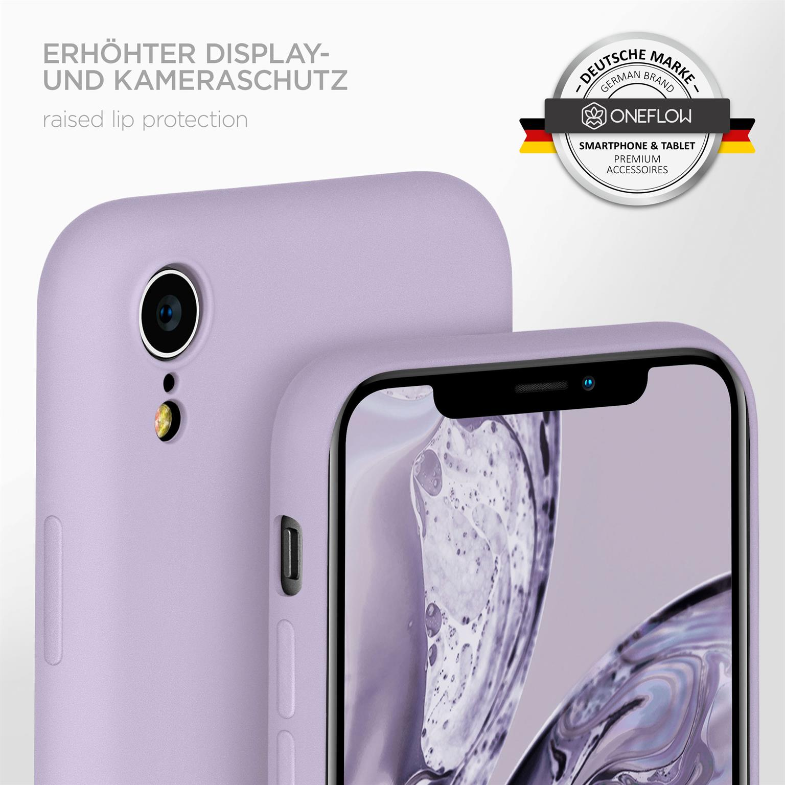 Flieder Soft ONEFLOW Case, Backcover, iPhone XR, Apple,