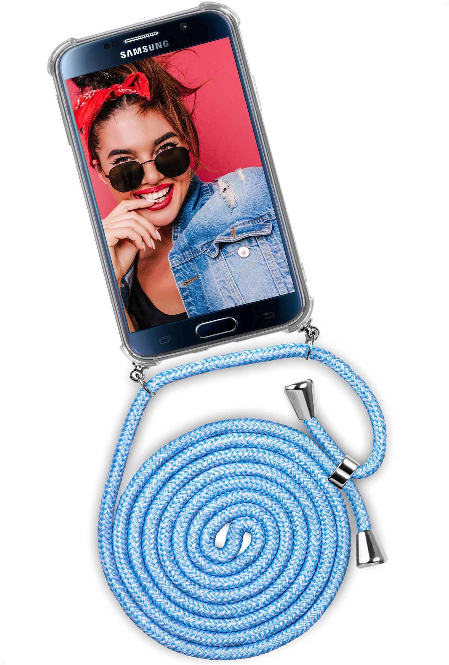 (Silber) S6, ONEFLOW Case, Twist Samsung, Backcover, Galaxy Chilly Jeans