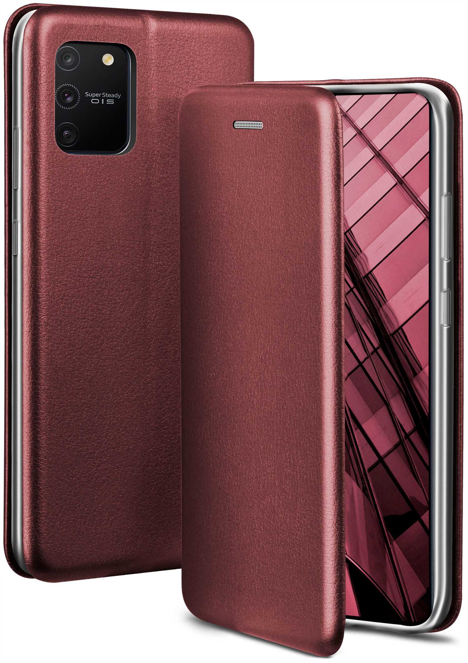 S10 Case, - Burgund Flip Galaxy Cover, Lite, ONEFLOW Red Business Samsung,