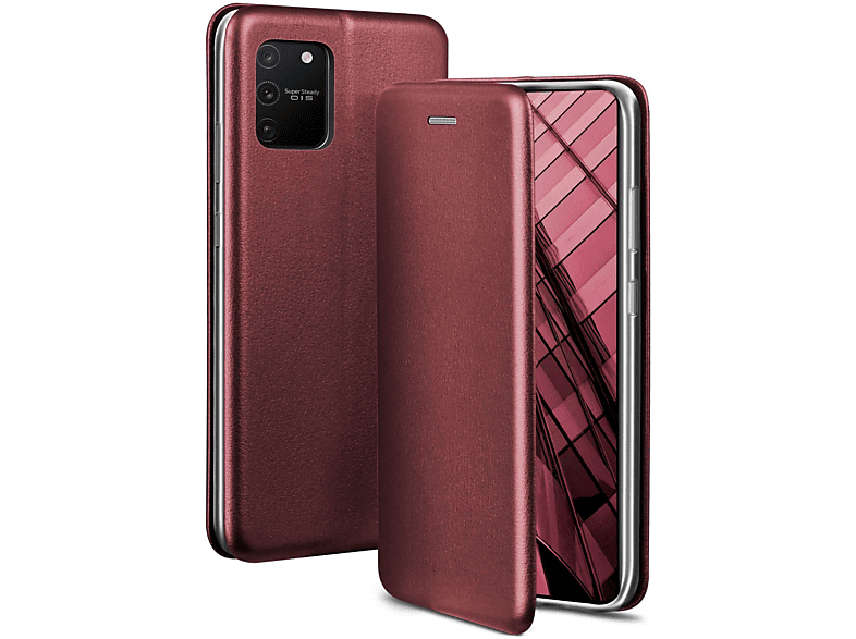 ONEFLOW Business Case, Flip Cover, Samsung, Galaxy S10 Lite, Burgund - Red