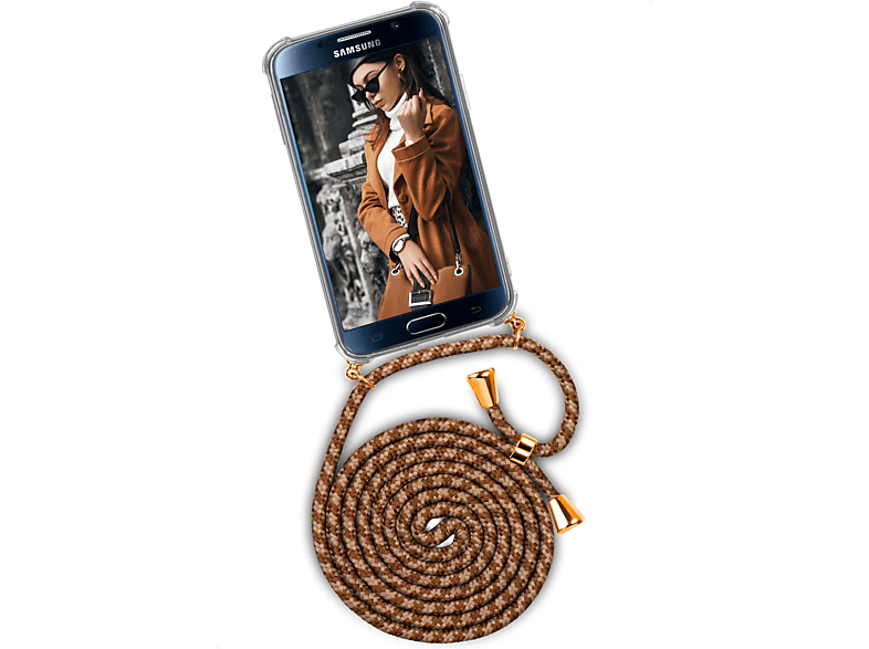 Twist Galaxy S6 Samsung, Edge, ONEFLOW 1896 Backcover, Paris Case, (Gold)