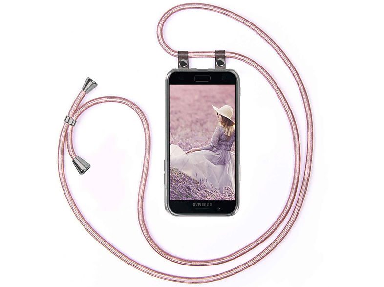 Backcover, A5 (2017), MOEX Galaxy Gold Rose Samsung, Handykette,